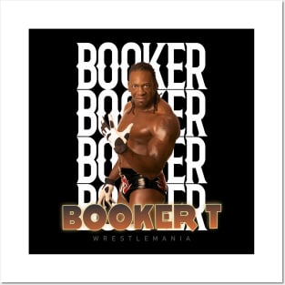 Wrestle Star booker t Posters and Art